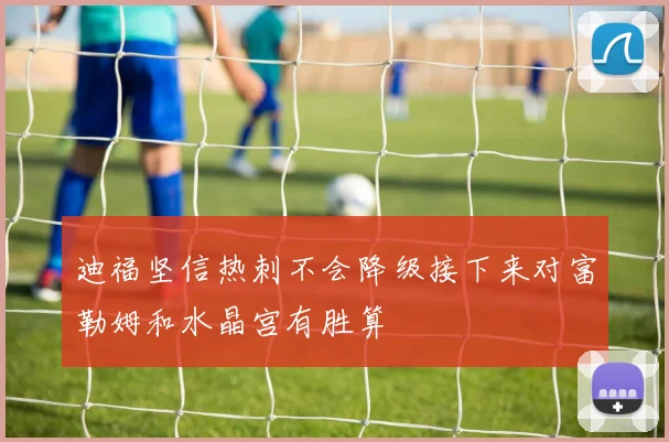 迪福坚信热刺不会降级接下来对富勒姆和水晶宫有胜算